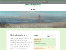 Tablet Screenshot of naturismeforum.nl